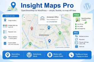 Insight Maps Pro plugin for Gutenberg - works with dynamic fields and repeaters